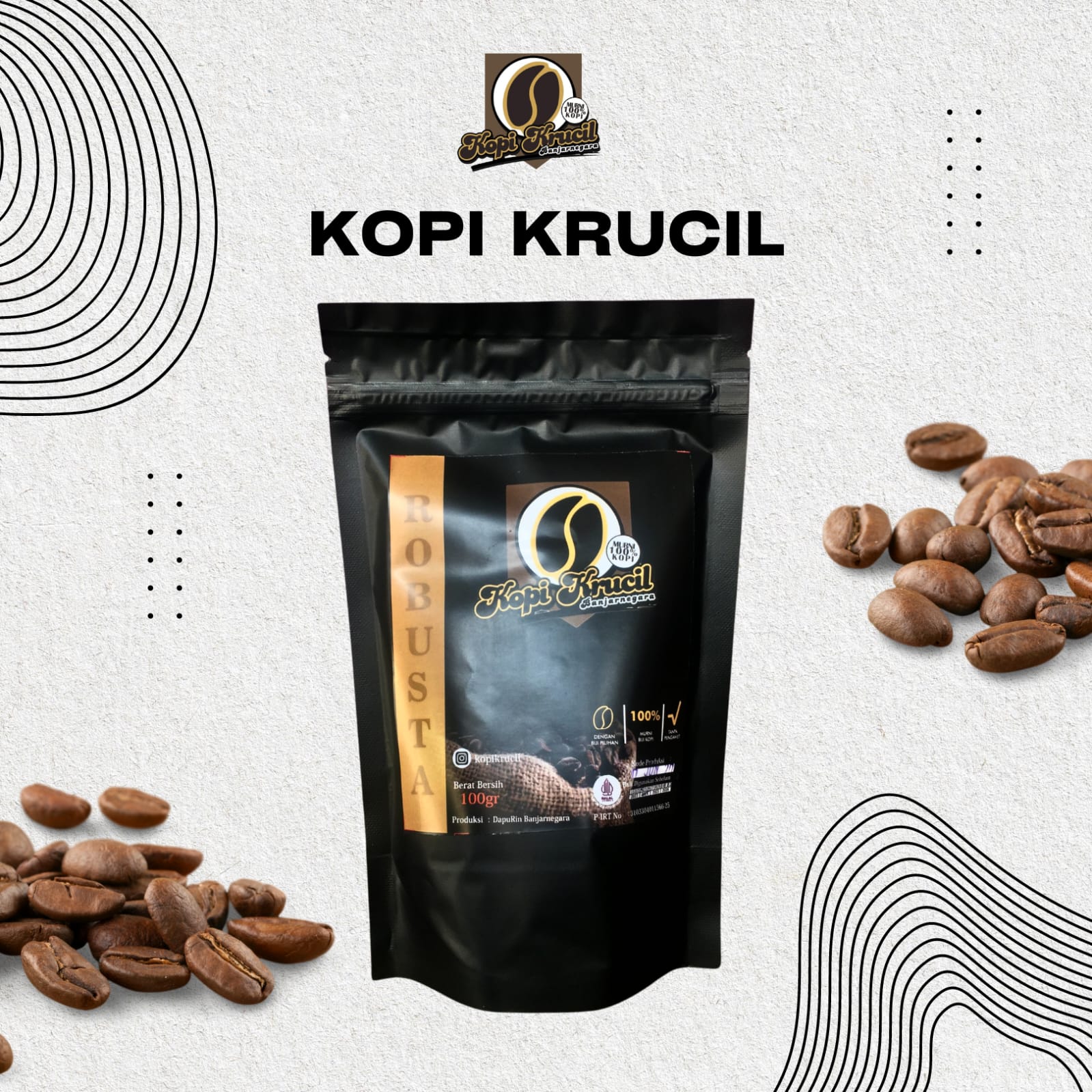 Kopi Krucil Robusta 100gr