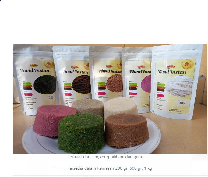 Tiwul Instan Varian 200gr